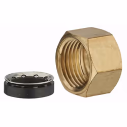 Écrou laiton + joint mixte femelle pour tube cuivre NOYON & THIEBAULT - Ø 12 mm - 460 - Utilisation sur tube cuivre en barre  ...