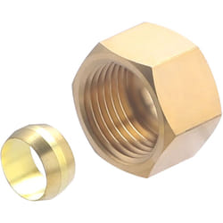 Noyon&thiebault - Ecrou + olive laiton bicône Ø12 - F15x21 (1/2)