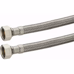 Flexible sanitaire inox NOYON & THIEBAULT - 2032 - Joint imperdable intégré aux raccords femelles. Tube souple en EPDM Titula ...