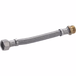 Flexible d'une longueur de 15 cm - entrée bicône pour tube en cuivre de diamètre 12 mm - sortie femelle écrou libre 3/8 (12x1 ...