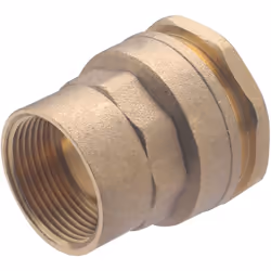 Raccord en laiton pour tube polyéthylène de diamètre40 mm - sortie femelle 1' (26x34) Il permet de réaliser un circuit d'alim ...