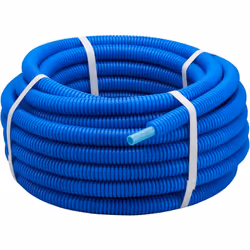 Description générale Le tube PER (polyéthylène réticulé) gainé bleu de diamètre 16 mm et d'une longueur de 100 mètres est con ...
