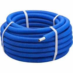Description générale Le tuyau multicouche pré gainé bleu en couronne de diamètre 20 mm et de longueur 25 m est conçu pour off ...
