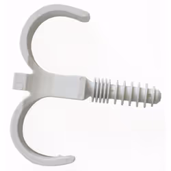 Collier en plastique à frapper pour réaliser la fixation de deux tubes multicouche diamètre 16 mm gainés. - Correspond à un d ...