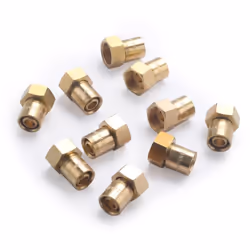 Raccord PER à glissement diamètre 12mm - femelle écrou libre 3/8 (12x17) Raccord en laiton brut permettant la réalisation d’u ...