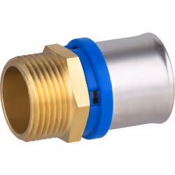 Raccord mâle à sertir pour tube Multicouche permettant la réalisation d’un circuit d’alimentation en eau chaude ou en eau fro ...