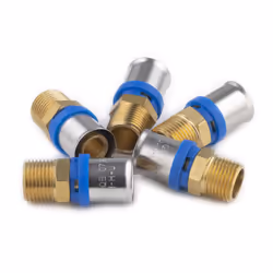 Raccord mâle à sertir pour tube Multicouche permettant la réalisation d’un circuit d’alimentation en eau chaude ou en eau fro ...