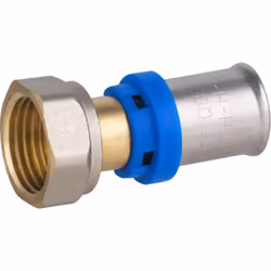 Description générale Raccord multicouche à sertir, diamètre 16, femelle à écrou mobile 3/8 (12x17). Idéal pour les installati ...