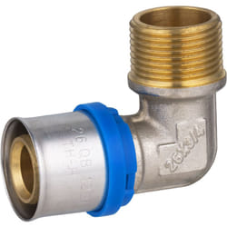 Noyon&thiebault - Coude mâle à sertir pour tube multicouche Ø26 - M20x27 (3/4)