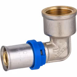 Coude femelle à sertir pour tube Multicouche permettant la réalisation d’un circuit d’alimentation en eau chaude ou en eau fr ...