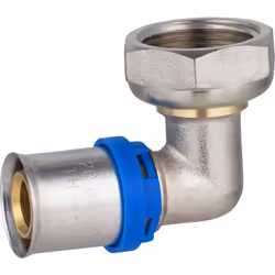 Coude femelle à sertir pour tube Multicouche permettant la réalisation d’un circuit d’alimentation en eau chaude ou en eau fr ...