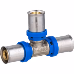 Té égal à sertir pour tube Multicouche permettant la réalisation d’un circuit d’alimentation en eau chaude ou en eau froide d ...