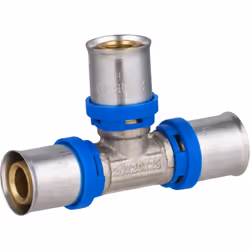 Té égal à sertir pour tube Multicouche permettant la réalisation d’un circuit d’alimentation en eau chaude ou en eau froide d ...