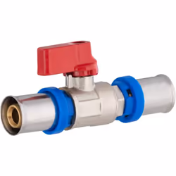 Vanne 1/4 tour égale à sertir pour tube Multicouche permettant de contrôler l'alimentation en eau dans un logement individuel ...
