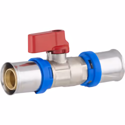Vanne 1/4 tour égale à sertir pour tube Multicouche permettant de contrôler l'alimentation en eau dans un logement individuel ...