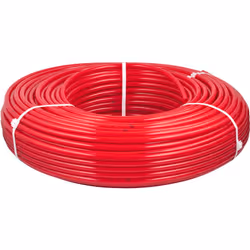 Tube PER nu rouge avec barrière anti oxygène (BAO), évite la formation de boues Longueur 120 mètres = longueur maximum pour u ...
