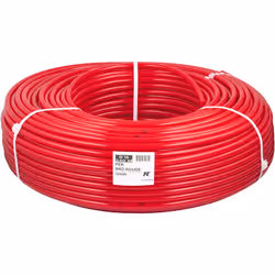 Tube PER nu rouge avec barrière anti oxygène (BAO), évite la formation de boues Longueur 240 mètres = longueur maximum pour u ...