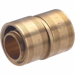 Jonction égale PER à glissement diamètre 25mm Raccord en laiton brut permettant la réalisation d’un circuit d’alimentation en ...