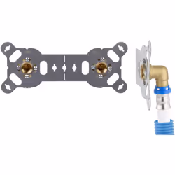 Entraxe 150 mm. Platine sécable : pour 1 robinet double ou 2 robinets simples. Raccords prémontés. Raccordement sur tube Mult ...