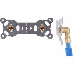 entraxe 150 mm. platine sécable : pour 1 robinet double ou 2 robinets simples. raccords pré-montés. raccordement sur tube PER ...