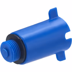 Bouchon de chantier bleu en plastique, mâle 1/2 avec joint caoutchouc intégré Il permet de boucher provisoirement une canalis ...