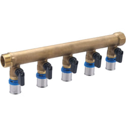 Noyon&thiebault - Collecteur MF20x27 sorties vannes à sertir pour tube multicouche Ø16 - 5 départs