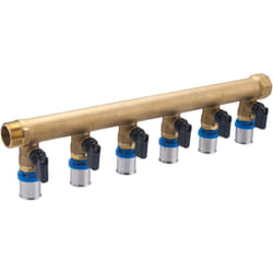 Noyon&thiebault - Collecteur MF20x27 sorties vannes à sertir pour tube multicouche Ø16 - 6 départs
