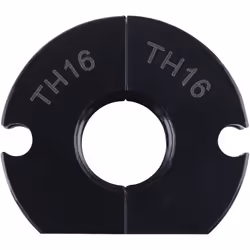 Paire d'inserts pour mâchoires profil TH diamètre 16. Convient pour une pince à sertir manuelle.