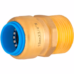 Raccord mâle automatique Multimatière (PER, Multicouche et Cuivre) Utile pour réaliser une jonction dans un circuit d'eau pot ...