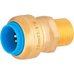 Raccord automatique universel mâle tout push Ø15 - M12x17 (3/8)