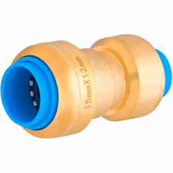Jonction réduite automatique Multimatière (PER, Multicouche et Cuivre) pour tubes de diamètre 15 et 12 mm Utile pour effectue ...