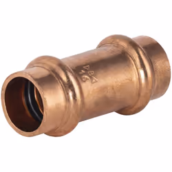 Jonction égale à sertir pour tubes en cuivre de diamètre 16 mm Ce raccord en bronze est utile pour relier deux tubes en cuivr ...