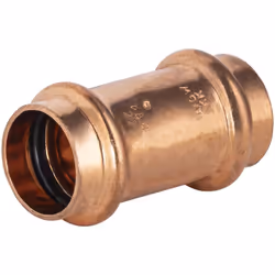 Jonction égale à sertir pour tubes en cuivre de diamètre 22 mm Ce raccord en bronze est utile pour relier deux tubes en cuivr ...