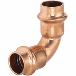 Coude égal 90° à sertir pour tubes en cuivre de diamètre 15mm Ce coude en bronze est utile pour relier deux tubes en cuivre d ...