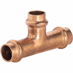 Té égal à sertir pour tubes en cuivre de diamètre 15mm Très pratique pour réaliser une dérivation dans un circuit d'eau potab ...