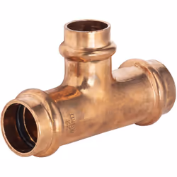 Té réduit à sertir pour tubes en cuivre de diamètre 22mm et 18mm Très pratique pour réaliser une dérivation dans un circuit d ...