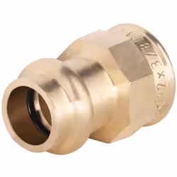 Manchon à sertir pour tube en cuivre de diamètre 12mm - femelle 3/8 (12x17) Ce raccord en laiton est utile pour relier un tub ...