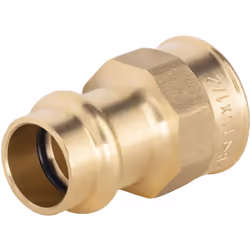 Manchon à sertir pour tube en cuivre de diamètre 16mm - femelle 1/2 (15x21) Ce raccord en laiton est utile pour relier un tub ...
