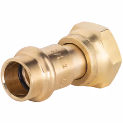 Raccord à sertir pour tube en cuivre de diamètre 14mm - femelle écrou prisonnier 1/2 (15x21) Ce raccord en laiton est utile p ...