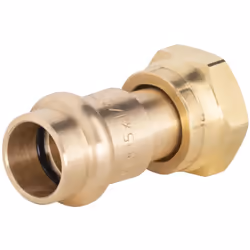 Raccord à sertir pour tube en cuivre de diamètre 15mm - femelle écrou prisonnier 1/2 (15x21) Ce raccord en laiton est utile p ...