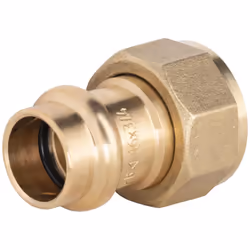 Raccord à sertir pour tube en cuivre de diamètre 16mm - femelle écrou prisonnier 3/4 (20x27) Ce raccord en laiton est utile p ...