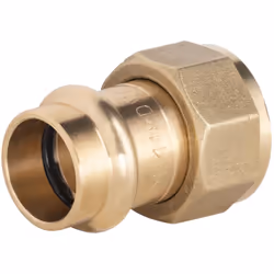 Raccord à sertir pour tube en cuivre de diamètre 18mm - femelle écrou prisonnier 3/4 (20x27) Ce raccord en laiton est utile p ...