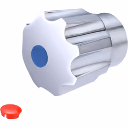 - Croisillon standard chromé - Jupe coulissante - Hauteur 14 à 35 mm - Matière : ABS - Fourni avec une pastille bleue et une  ...