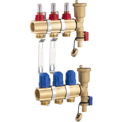 Noyon&thiebault - Collecteur laiton pour plancher chauffant 3 boucles