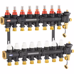 Collecteurs en matériaux composites pour système de chauffage réversible rafraichissant par le sol Collecteurs 8 départs pour ...