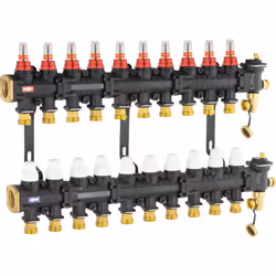 Collecteurs en matériaux composites pour système de chauffage réversible rafraichissant par le sol Collecteurs 10 départs pou ...