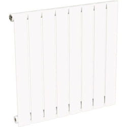 Radiateur nytia simple lame 600x604 Blanc