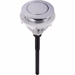 Bouton poussoir simple pour mécanisme WC à poussoir - Longueur maximale de la tige = 145 millimètres réglable et recoupable - ...