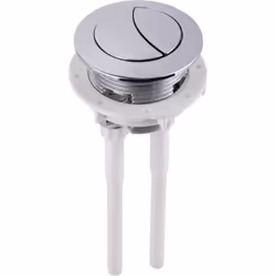 Bouton poussoir double pour mécanisme WC à poussoir 3 litres / 6 litres - Longueur maximale de la tige = 145 millimètres régl ...