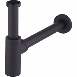Siphon de lavabo ou vasque en métal noir, pour un rendu esthétique impeccable lorsque le vidage est apparent